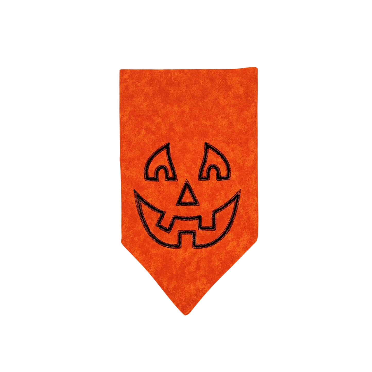 Jack o' Lantern Orange- Embroidered Print - Dog Bandana