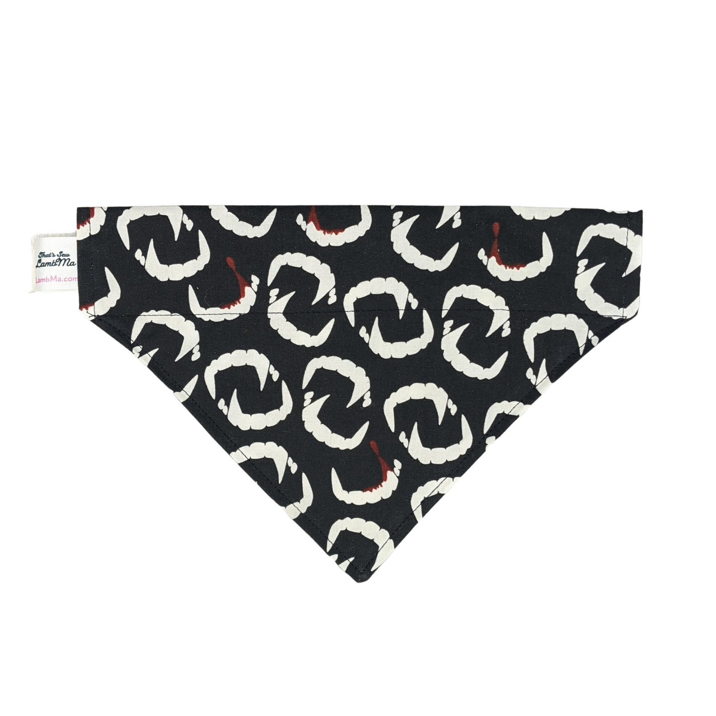 Vampire Fangs Halloween - Glow in the Dark - Dog Bandana