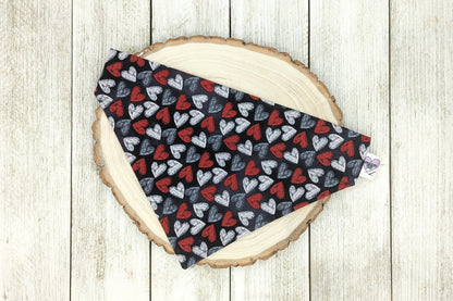 Valentine's Chalk Hearts - Dog Bandana